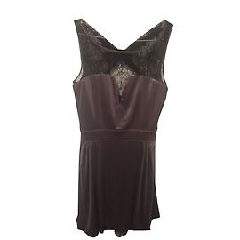 Guess Kleid aus Spitze Grau Größe S
