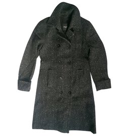 Cappotto Weekend Max Mara in lana nero grigio
