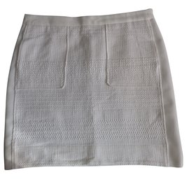 Falda corta de algodón blanca Gerard Darel 42