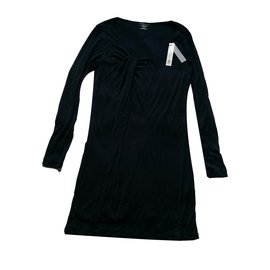 Vestido Majestic de seda y viscosa azul marino Talla 3