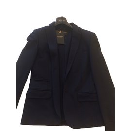 Impérial Jacke Navy Blau Stretch Jersey Größe M