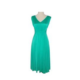 Faith Connexion Nude Drowning Kleid Grün Viskose M
