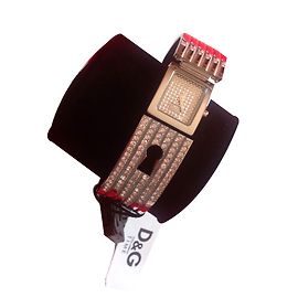 Dolce & Gabbana reloj de pulsera Swarovski crystal plata acero
