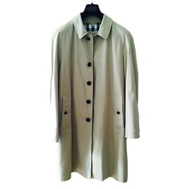 Burberry Camden Trench Coat Bege de Algodão