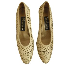 Autre Marque Leder Pumps Beige 39.5IT