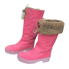 Autre Marque Botas ZOO AQUASTOP de couro rosa