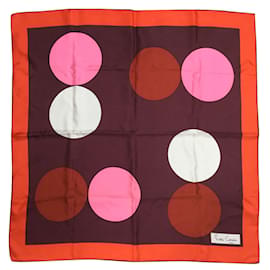 Foulard in seta Pierre Cardin PoP rosso scuro