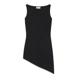 VESTIDO SIN MANGAS CON HEMBRA ASIMÉTRICA EN ÁNGULO de SAINT LAURENT