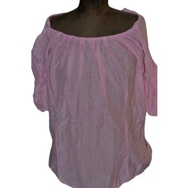 Blusa Hugo Boss Rosa in Seta e Cotone 42FR
