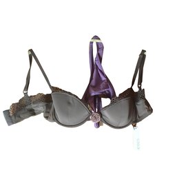 Eres BH und Tanga Set Violet Polyamid