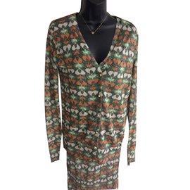 Autre Marque Phard Kleid und Strickjacke Set Viscose Größe 38