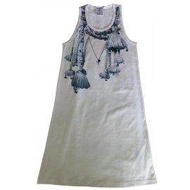 Givenchy Necklace 3D Print weißes Baumwoll Tanktop S