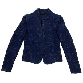 Chaqueta Zara de algodón azul