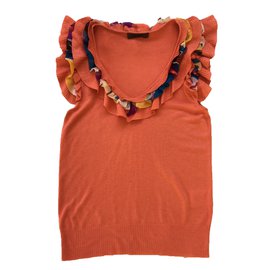 Alberta Ferretti Seidentop Orange
