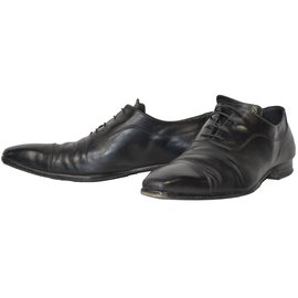 Richelieu en cuir noir chaussures taille 44 - Autre Marque