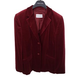 Basler Jacke Dunkelrot aus Baumwolle