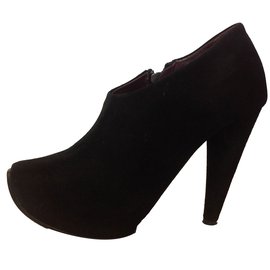 Botines Acne de ante negro 39