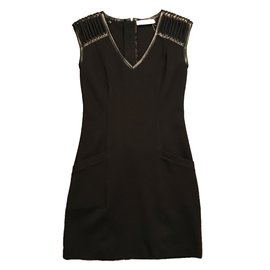 Vestido negro Pierre Balmain de viscosa