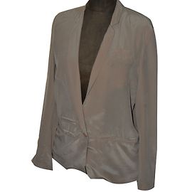 The Kooples Seidenjacke Beige Flesh M