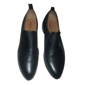 Mocassini Whistles in pelle nera