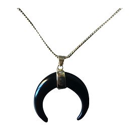 No Name Collana argentata nera
