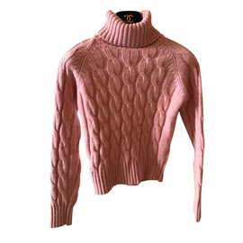 Namani Pink Cashmere Turtleneck Sweater - Autre Marque