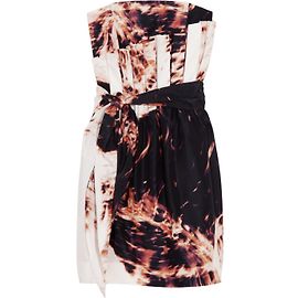 Sass & Bide Afraid Of The Dark Vestido Mini de Seda com Estampa Digital