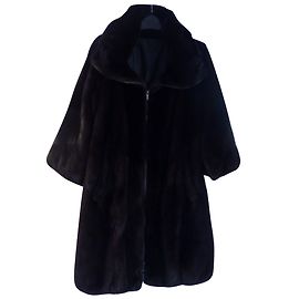 Abrigo de visón marrón oscuro Sprung Frères
