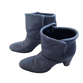 Stivaletti in pelle grigia Comptoir Des Cotonniers 39