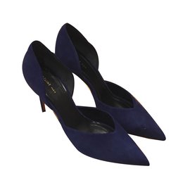 Céline Pumps Marineblau Hirschleder 37FR