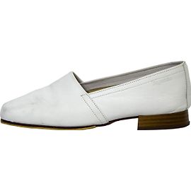 Repetto White Leather Moccasins