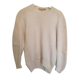 Vanessa Bruno Strickpullover Mohair und Wolle Creme