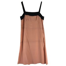 See by Chloé Kleid aus Seide pfirsich und schwarz