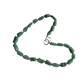 Collana Tiffany & Co in argento con pietre verdi Paloma Picasso