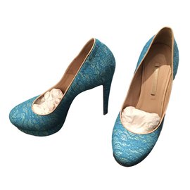 Décolleté Nicholas Kirkwood Pizzo Blu 38