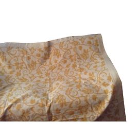 Autre Marque Plaid en coton à carreaux jaune 173 cm