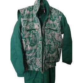Autre Marque Speedy PlayCrew Skianzug mit Reversibler Weste Grün