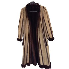 Autre Marque Abrigo de visón reversible BRUNO GAINVILLE Marrón