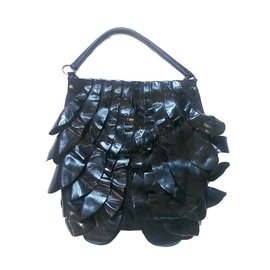 Borsa a tracolla By Malene Birger Nera in Cotone e Pelle