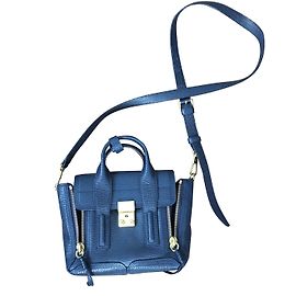Borsa a mano 3.1 Phillip Lim Mini Stachel in pelle blu