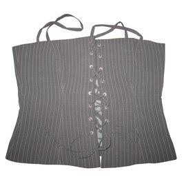 Bustier Cacharel Preto de Viscose Tamanho 38