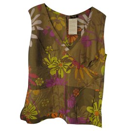 Túnica Hugo Boss de seda multicolor talla 46