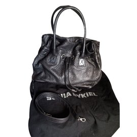 Sonia Rykiel Margot Handtasche aus Leder Grau