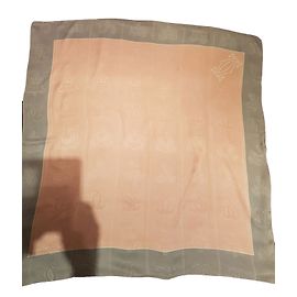 Pañuelo de seda Cartier Rosa Gris