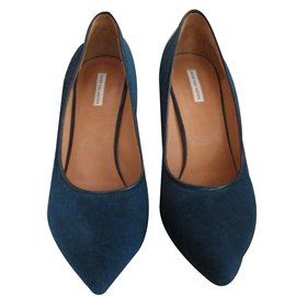 Zapatos de Tacón Dries Van Noten Azul Piel de Potro 41