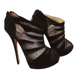 Jimmy Choo Pumps Schwarz Hirschleder 37