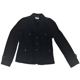 Chaqueta corta negra Gerard Darel de lana y viscosa