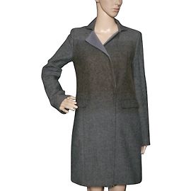 Patrizia Pepe Mantel aus Wolle Grau Chevron