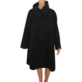 Abrigo de lana Max Mara negro