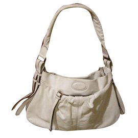 Borsa a mano Lancel Angelina in pelle bianca